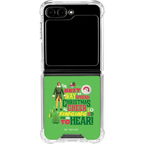 Elf Spread Christmas Cheer Galaxy Z Flip6 Clear Case